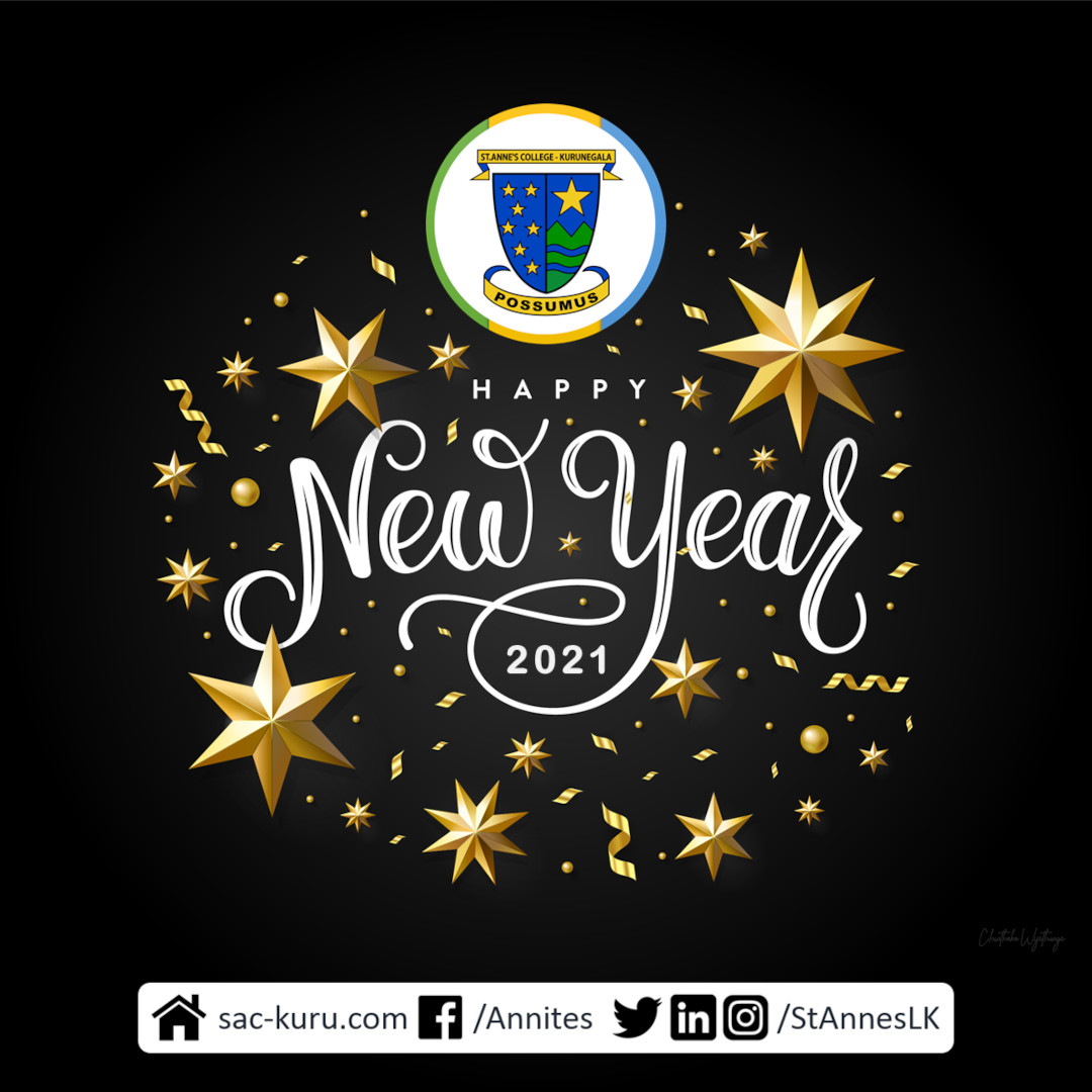 Happy New Year 2021 by St. Anne's College